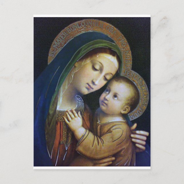 OUR LADY OF GOOD COUNSEL DEVOTIONAL IMAGE. POSTCARD (Front)