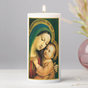 Our Lady of Good Counsel Pillar Candle