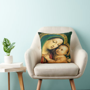 Our Lady of Good Counsel Throw Pillow