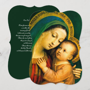 Our Lady of Good Counsel with Prayer Holiday Card