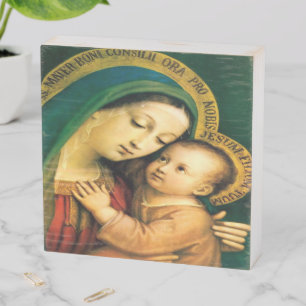 Our Lady of Good Counsel Wooden Box Sign