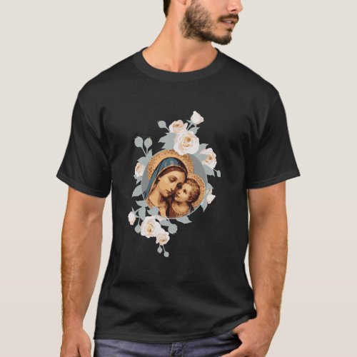 Our Lady Of Good Remedy Blessed Mother Mary Art Ca T_Shirt