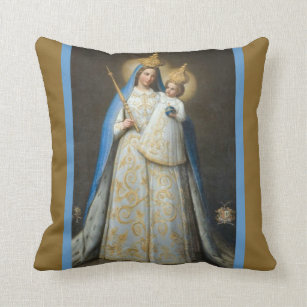 Our Lady of Good Success Mary Jesus Throw Pillow