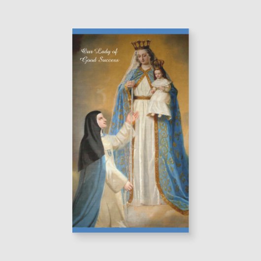 Our Lady of Good Success Religious Magnetic Cards (Front)