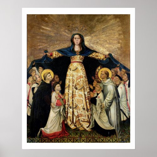 Our Lady of Grace and the Masters of the Order of Poster
