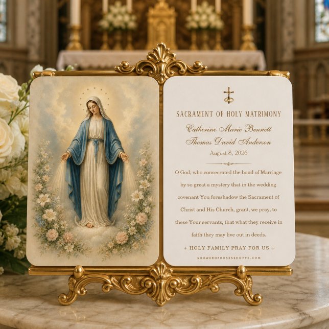 Our Lady of Grace Catholic Matrimony Prayer Keepsa (Creator Uploaded)