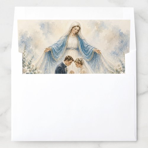 Our Lady of Grace Catholic Wedding Envelope Liner