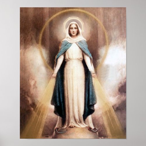 Our Lady of Grace Devotional Image Poster
