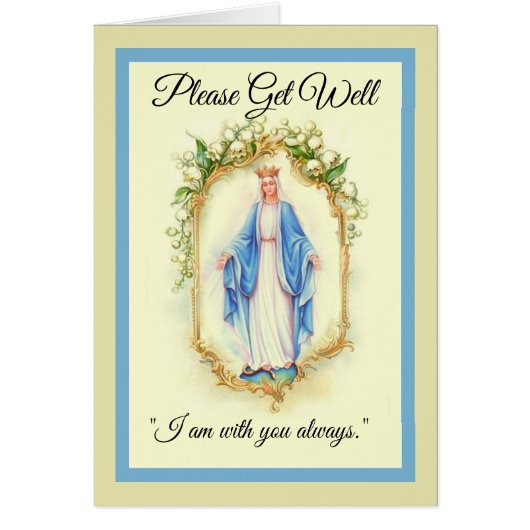 Our Lady of Grace Get Well Prayer Cards (Front)