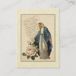 Our Lady of Grace Memorare Holy Card