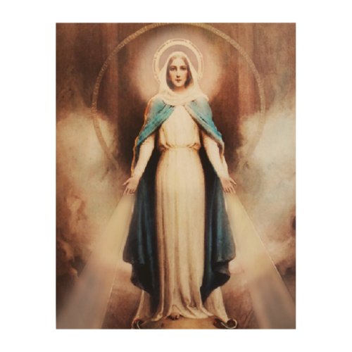 Our Lady of Grace Wood Wall Decor