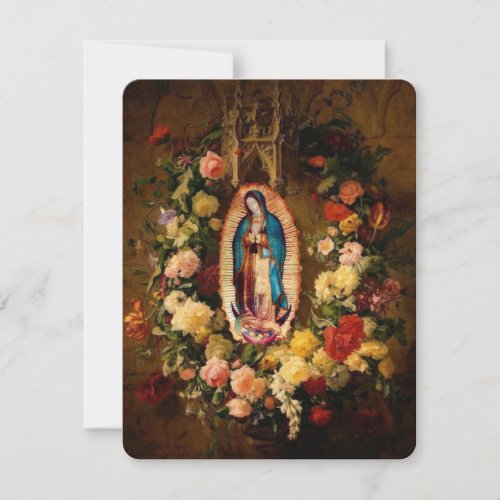 Our Lady of Gu Catholic Funeral Memorial Holy Card