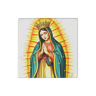 Our Lady of Guadaloupe Stone Magnet