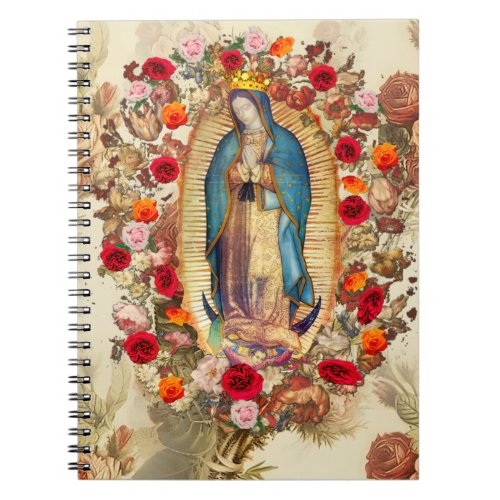 Our Lady of Guadalue Rose Potpourri  Notebook