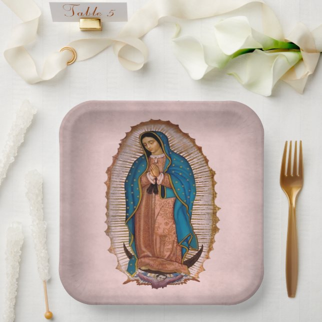 Our Lady of Guadalupe 1531 Paper Plates (Wedding)