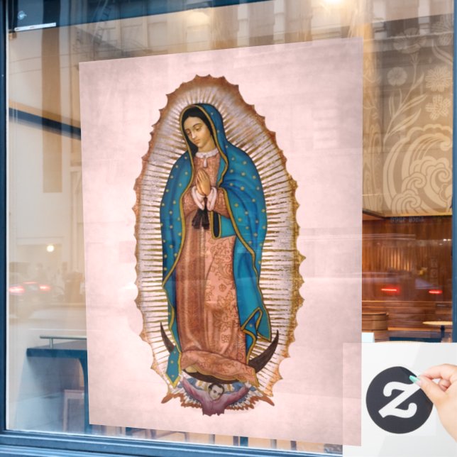 Our Lady of Guadalupe 1531 Window Cling (Cafe Window)