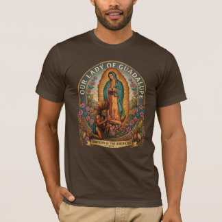 Our Lady of Guadalupe and Aztec Warrior - Faith T-Shirt