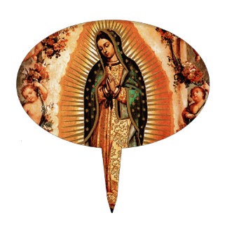 Our Lady of Guadalupe and the Angels Cake Topper