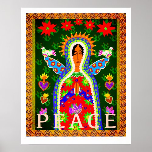 Our Lady of Guadalupe Angel of Peace poster