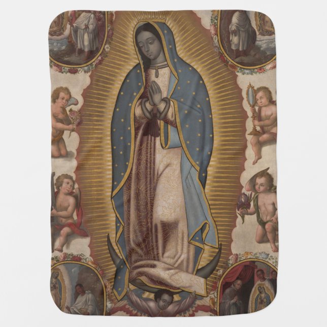Our Lady Of Guadalupe Baby Blanket (Front)