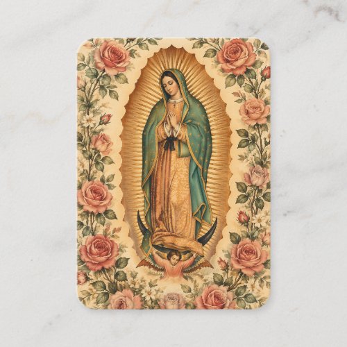 Our Lady of Guadalupe Baptism Remembrance Prayer Place Card