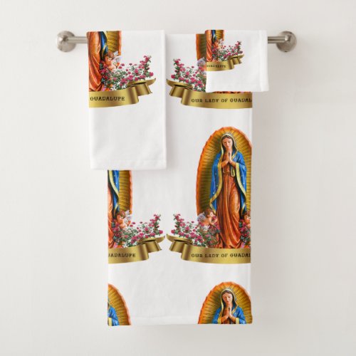 Our Lady of Guadalupe Bath Towel Set