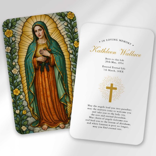 Our Lady of Guadalupe Bereavement Sympathy Card (Creator Uploaded)