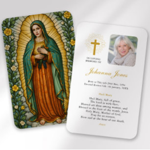 Our Lady of Guadalupe Bereavement Sympathy Card