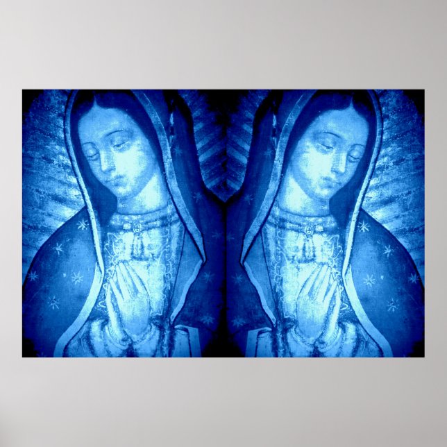 OUR LADY OF GUADALUPE BLUE POSTER (Front)