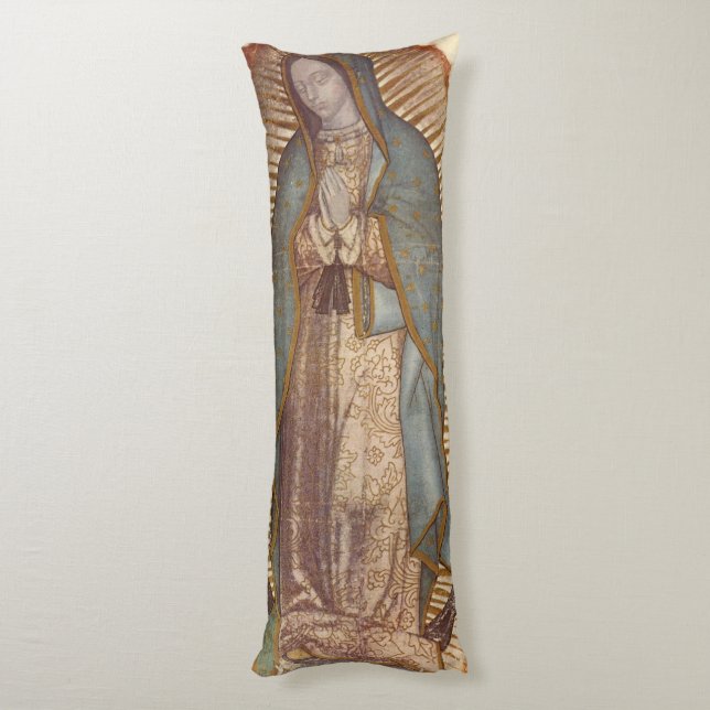 Our Lady of Guadalupe Body Pillow (Back (Vertical))
