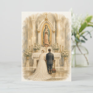 Our Lady of Guadalupe Bridal Shrine Watercolor