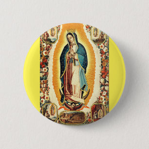 Our Lady of Guadalupe Button