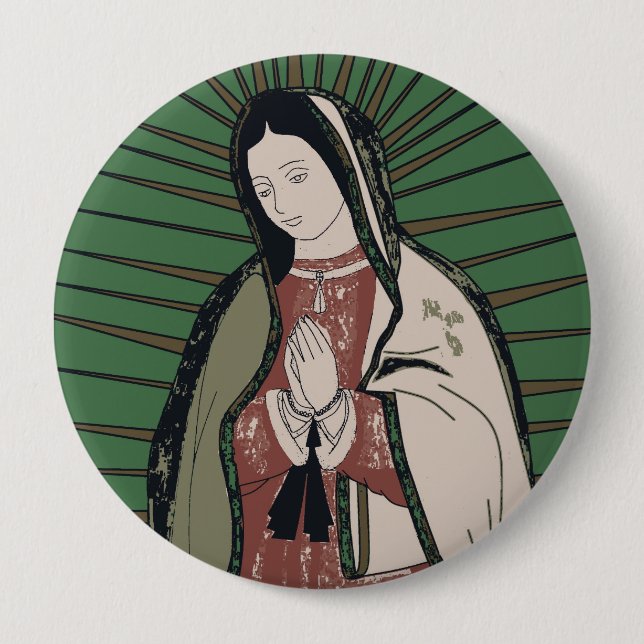 our lady of guadalupe button (Front)