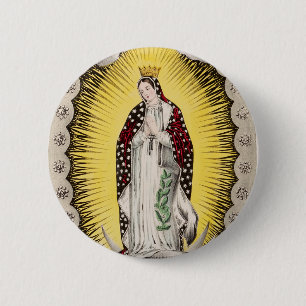 Our Lady of Guadalupe Button