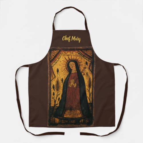 Our Lady of Guadalupe by Pedro Antonio Fresquis Apron