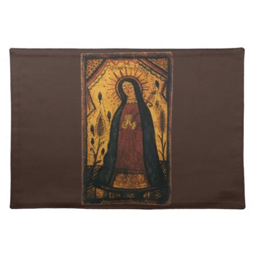 Our Lady of Guadalupe by Pedro Antonio Fresquis Cloth Placemat