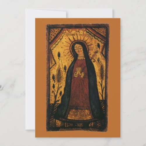 Our Lady of Guadalupe by Pedro Antonio Fresquis Invitation