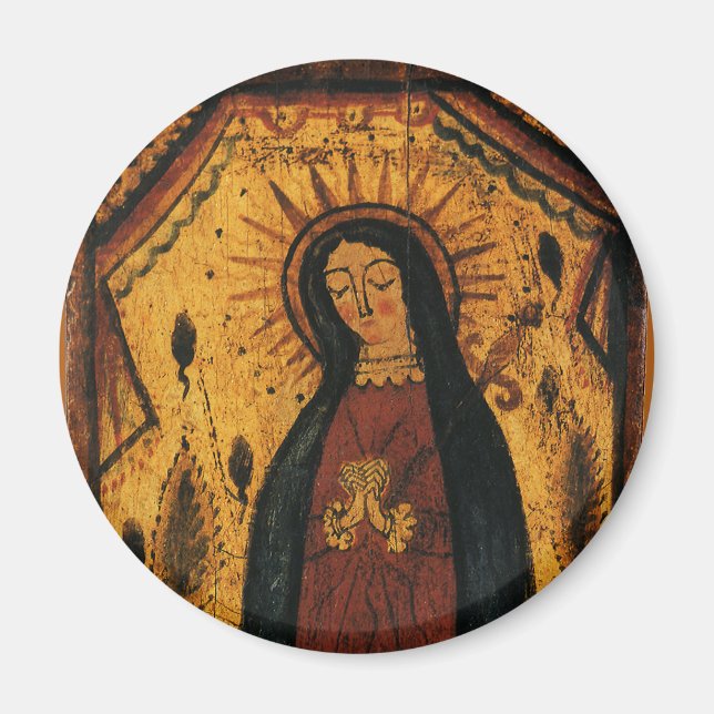 Our Lady of Guadalupe by Pedro Antonio Fresquis Magnet (Front)