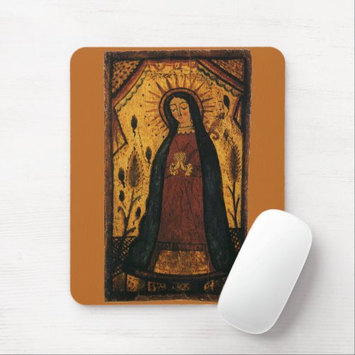 Our Lady of Guadalupe by Pedro Antonio Fresquis Mouse Pad