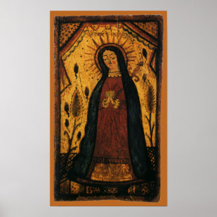 Our Lady of Guadalupe by Pedro Antonio Fresquis Poster
