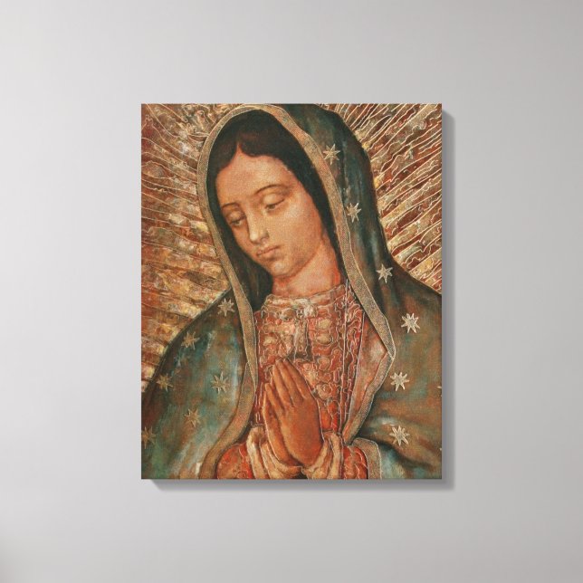 our lady of guadalupe canvas print (Front)