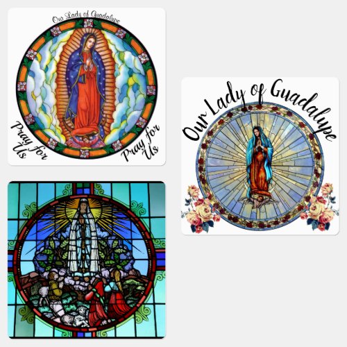 Our Lady of Guadalupe Car Window Waterproof 15 Labels