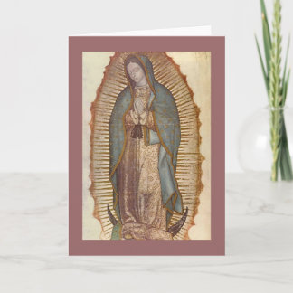 OUR LADY OF GUADALUPE CARD