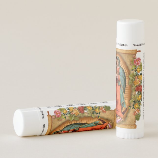 Our Lady of Guadalupe Catholic Religious Virgin Lip Balm (Rotated Right)