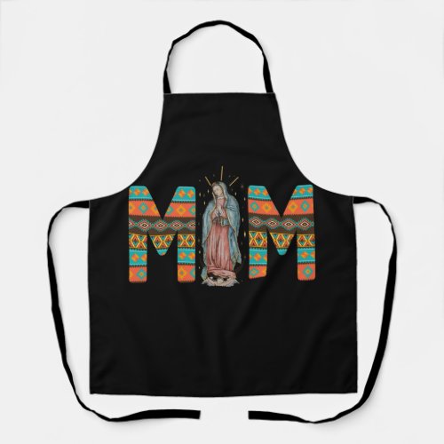 Our Lady of Guadalupe Catholic Virgin Mary Mexican Apron