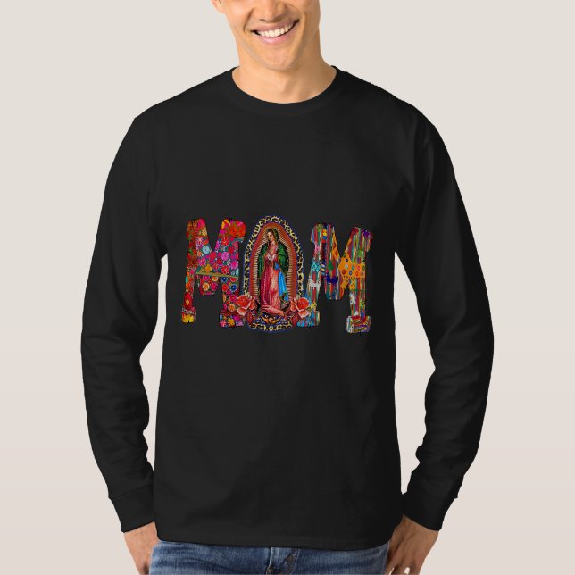 Our Lady Of Guadalupe Catholic Virgin Mary Mexican T-Shirt (Front)