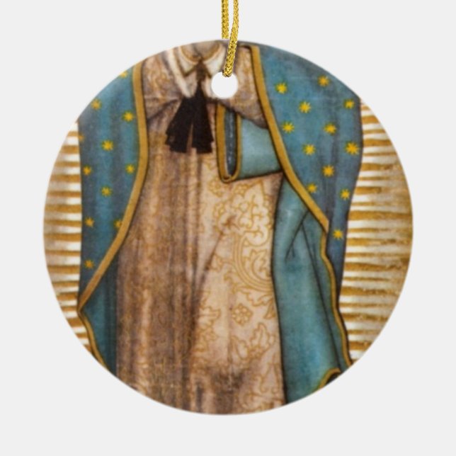 Our Lady Of Guadalupe Ceramic Ornament (Front)