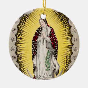 Our Lady of Guadalupe Ceramic Ornament