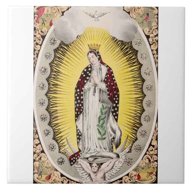 Our Lady of Guadalupe Ceramic Tile (Front)