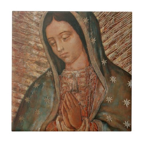 our lady of guadalupe ceramic tile